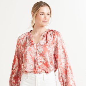 Size S - Keira Smocked Neck Blouse - Evereve - Long puff Sleeves